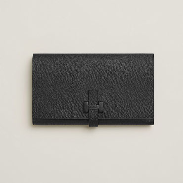 Hermes New H Passant Toutenmain wallet in Black H085819CK89