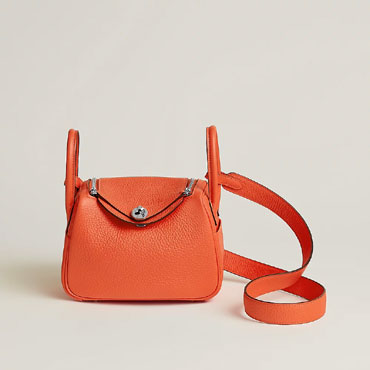 Hermes Lindy II mini bag in Orange H085956CK5K