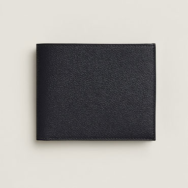 Hermes Citizen Twill Compact card holder in Black H088023CAAB