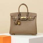 Hermes 25cm Birkin Bag in Etoupe Epsom Gold Hardware