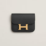 Hermes Constance Slim wallet in Black H082060CC89