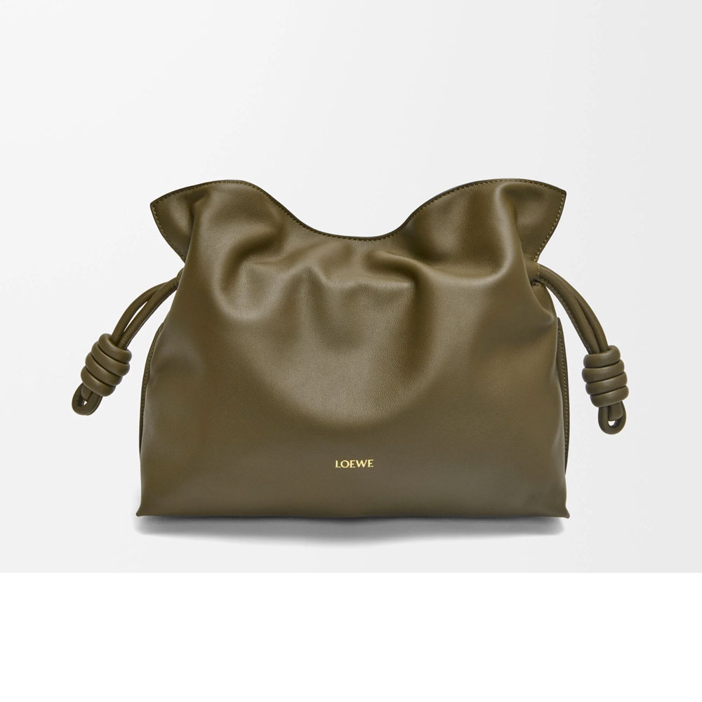 Loewe Medium Flamenco clutch in nappa calfskin Green A411FC1XBF 3969: Image 1
