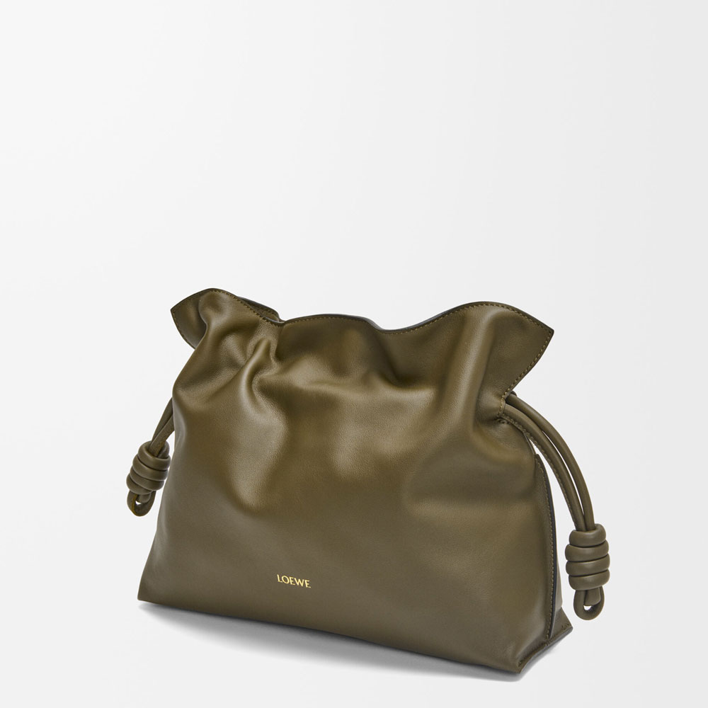 Loewe Medium Flamenco clutch in nappa calfskin Green A411FC1XBF 3969: Image 2