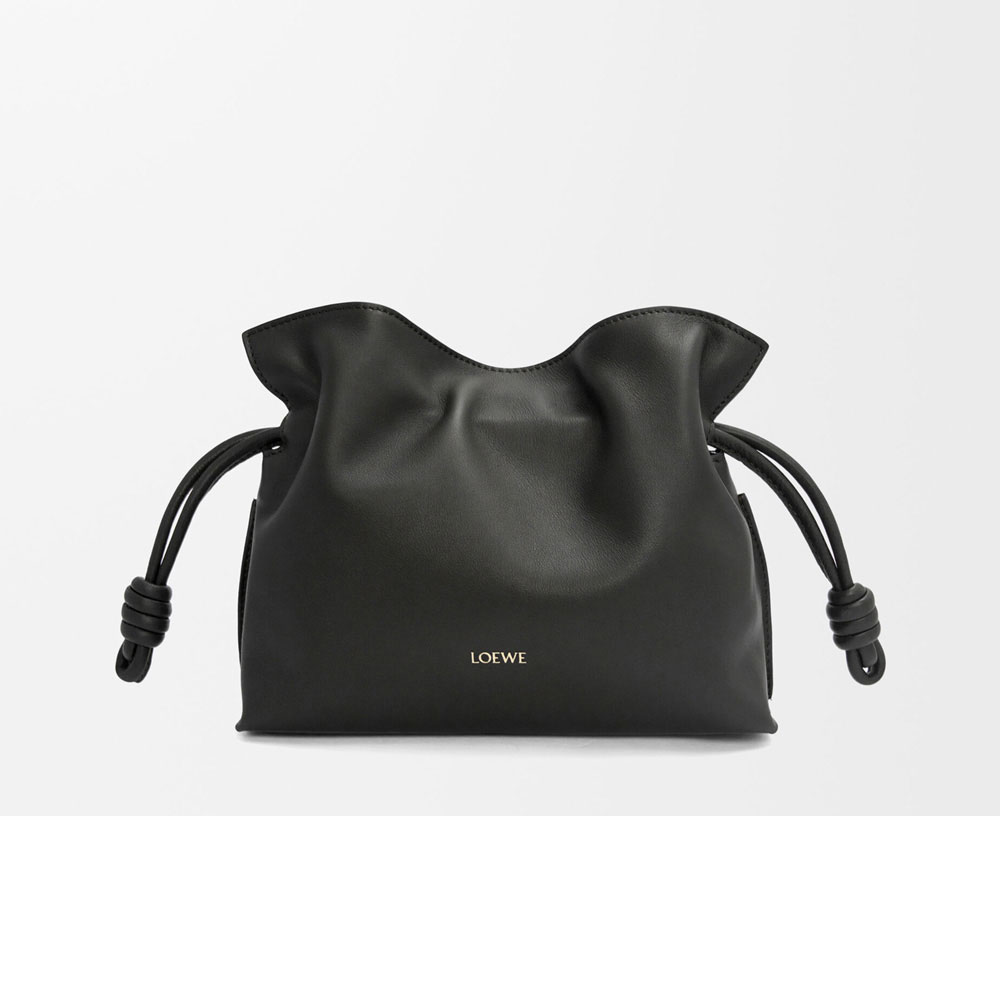 Loewe Mini Flamenco clutch in nappa calfskin Black A411FC2X73 1100: Image 1