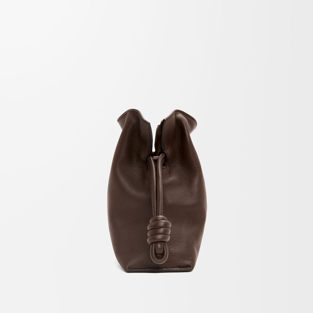 Loewe Mini Flamenco clutch in nappa calfskin Brown A411FC2X73 3606: Image 3