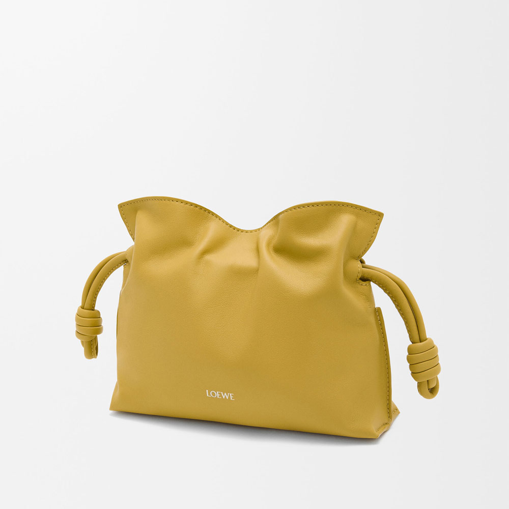 Loewe Mini Flamenco clutch in nappa calfskin Yellow A411FC2XA6 7848: Image 2