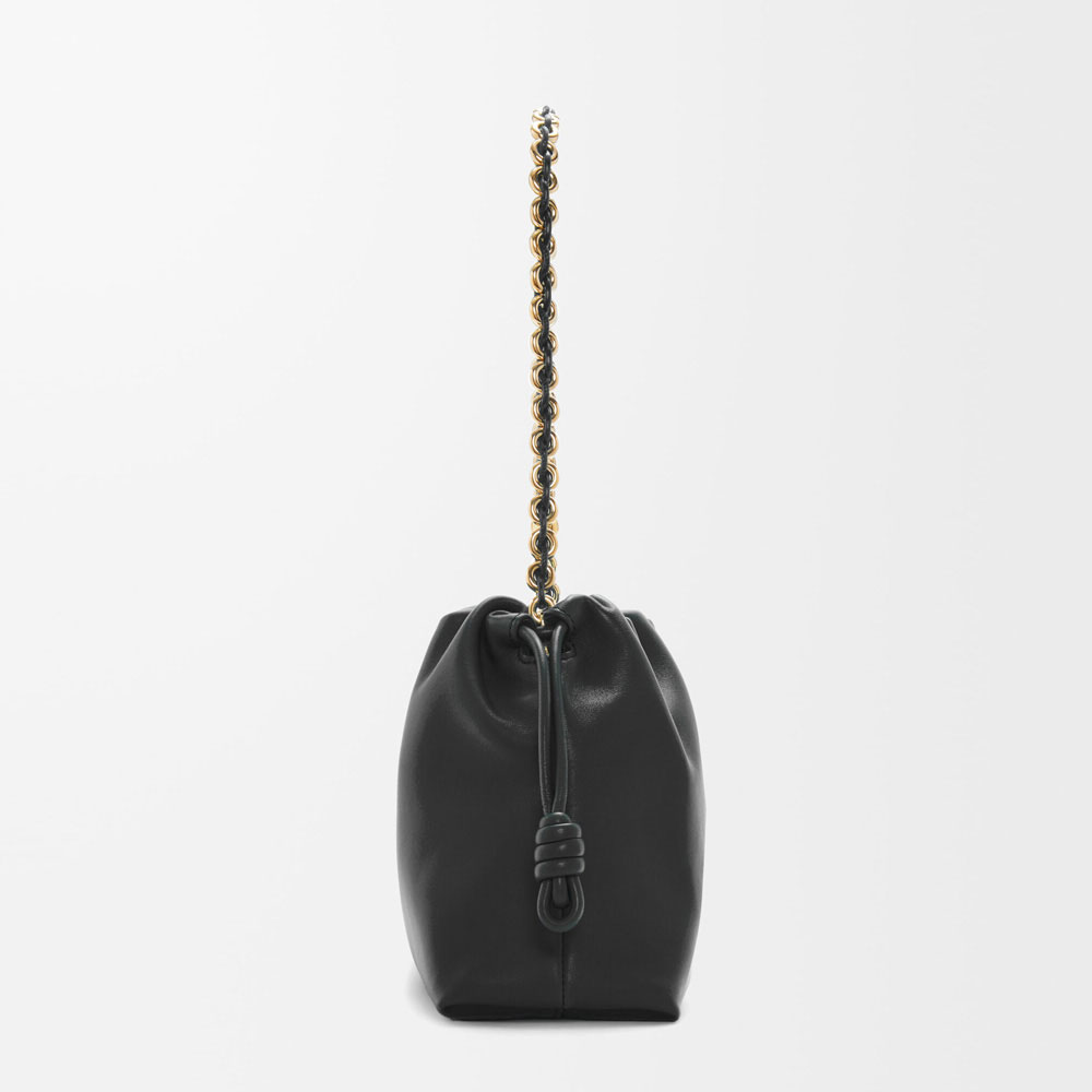 Loewe Medium Flamenco purse in mellow nappa lambskin Black A411FCRX02 1100: Image 3