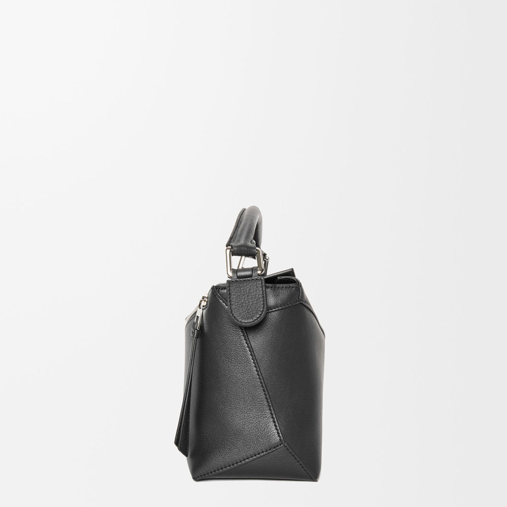 Loewe Small Puzzle Edge bag in classic calfskin Black A510P60X41 1100: Image 3