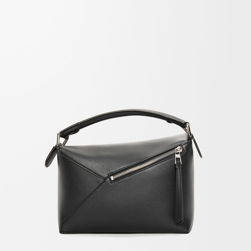 Loewe Small Puzzle Edge bag in classic calfskin Black A510P60X41 1100: Image 4