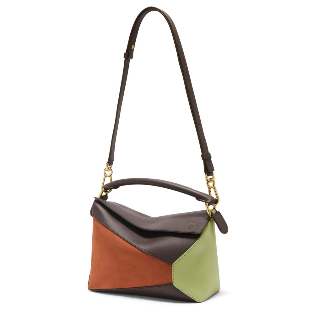 Loewe Small Puzzle bag in nappa calfskin Black A510P60X94 4522: Image 3