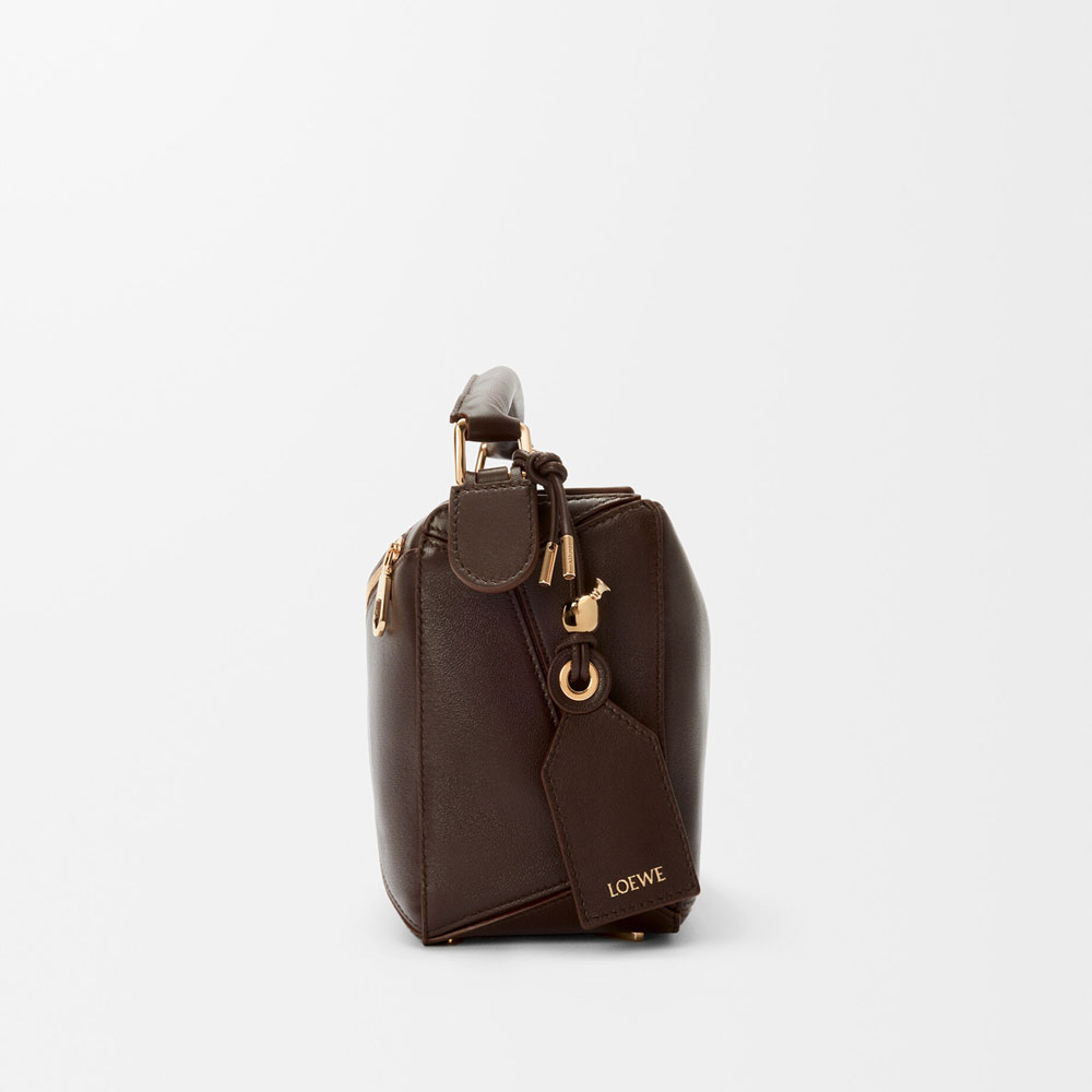Loewe Small Featherlight Puzzle bag in nappa lambskin Brown A510PLSX01 0018: Image 3