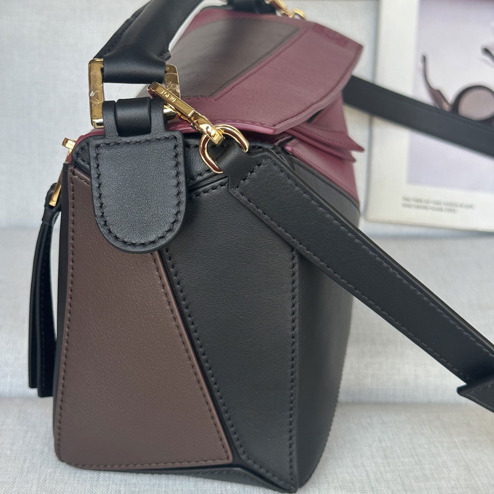 Loewe Small Featherlight Puzzle bag in Multicolor nappa A510PLSX01 0121: Image 2