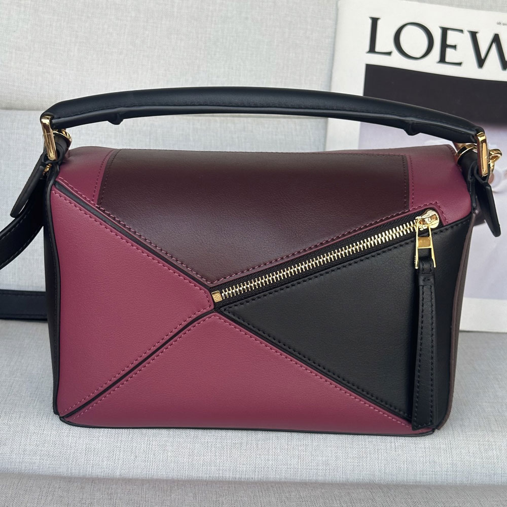 Loewe Small Featherlight Puzzle bag in Multicolor nappa A510PLSX01 0121: Image 3