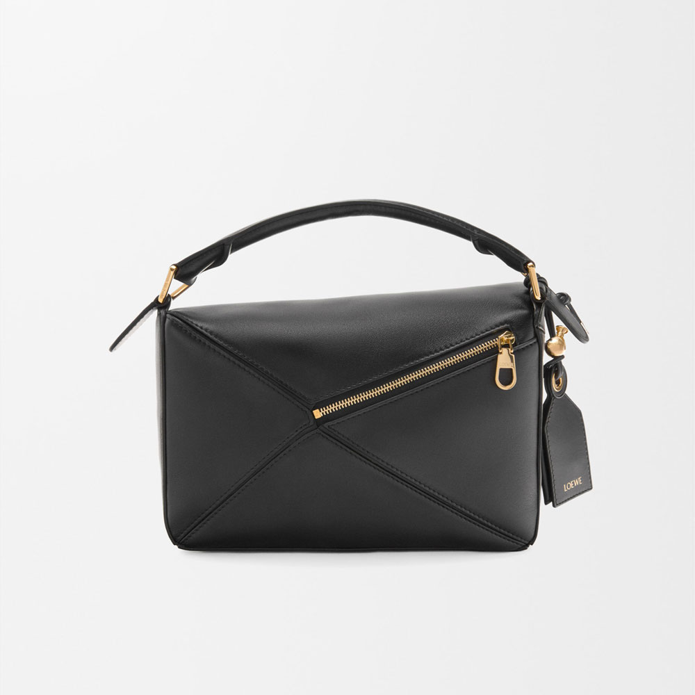 Loewe Small Featherlight Puzzle bag in nappa lambskin Black A510PLSX01 1100: Image 4