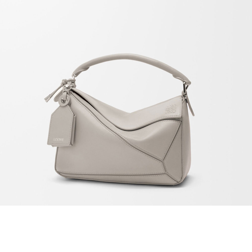 Loewe Small Featherlight Puzzle bag in nappa lambskin Grey A510PLSX01 6579: Image 1