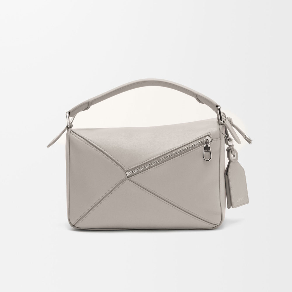 Loewe Small Featherlight Puzzle bag in nappa lambskin Grey A510PLSX01 6579: Image 4