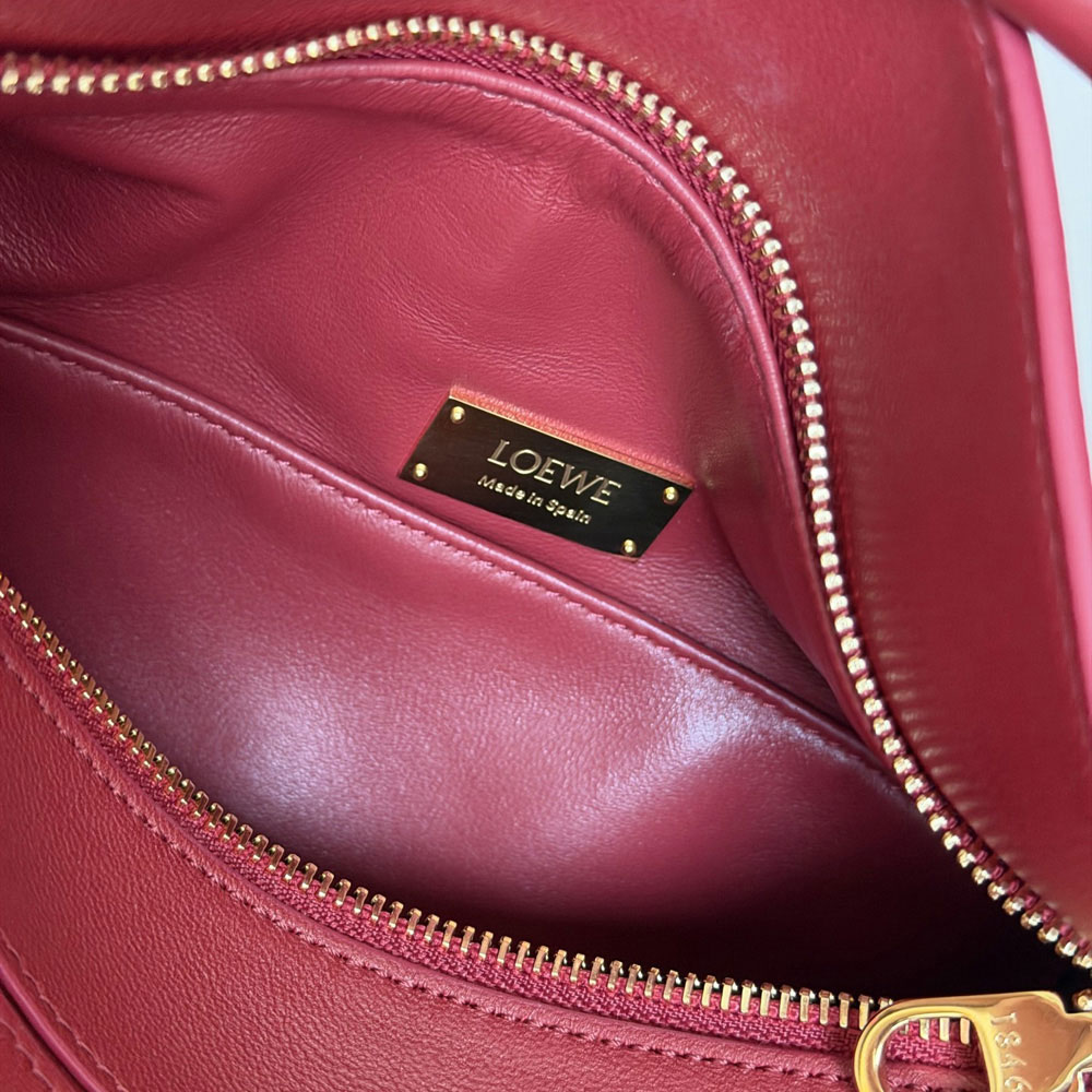 Loewe Small Featherlight Puzzle bag in Red nappa A510PLSX01 7885: Image 5