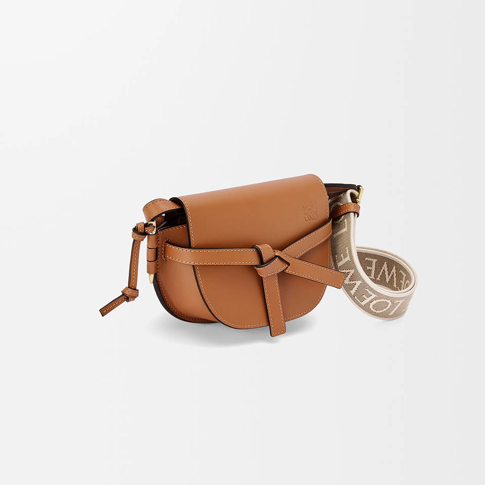 Loewe Mini Gate Dual bag in soft calfskin Brown A650N46X13 2530: Image 2