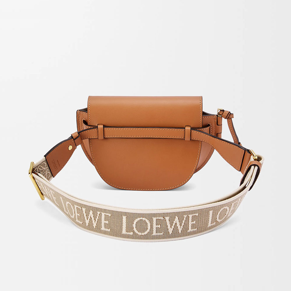 Loewe Mini Gate Dual bag in soft calfskin Brown A650N46X13 2530: Image 3