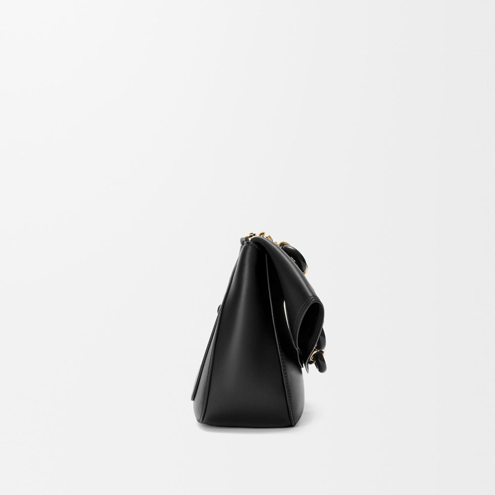 Loewe Medium Ola bag in smooth calfskin Black AP22P22X07 1100: Image 3