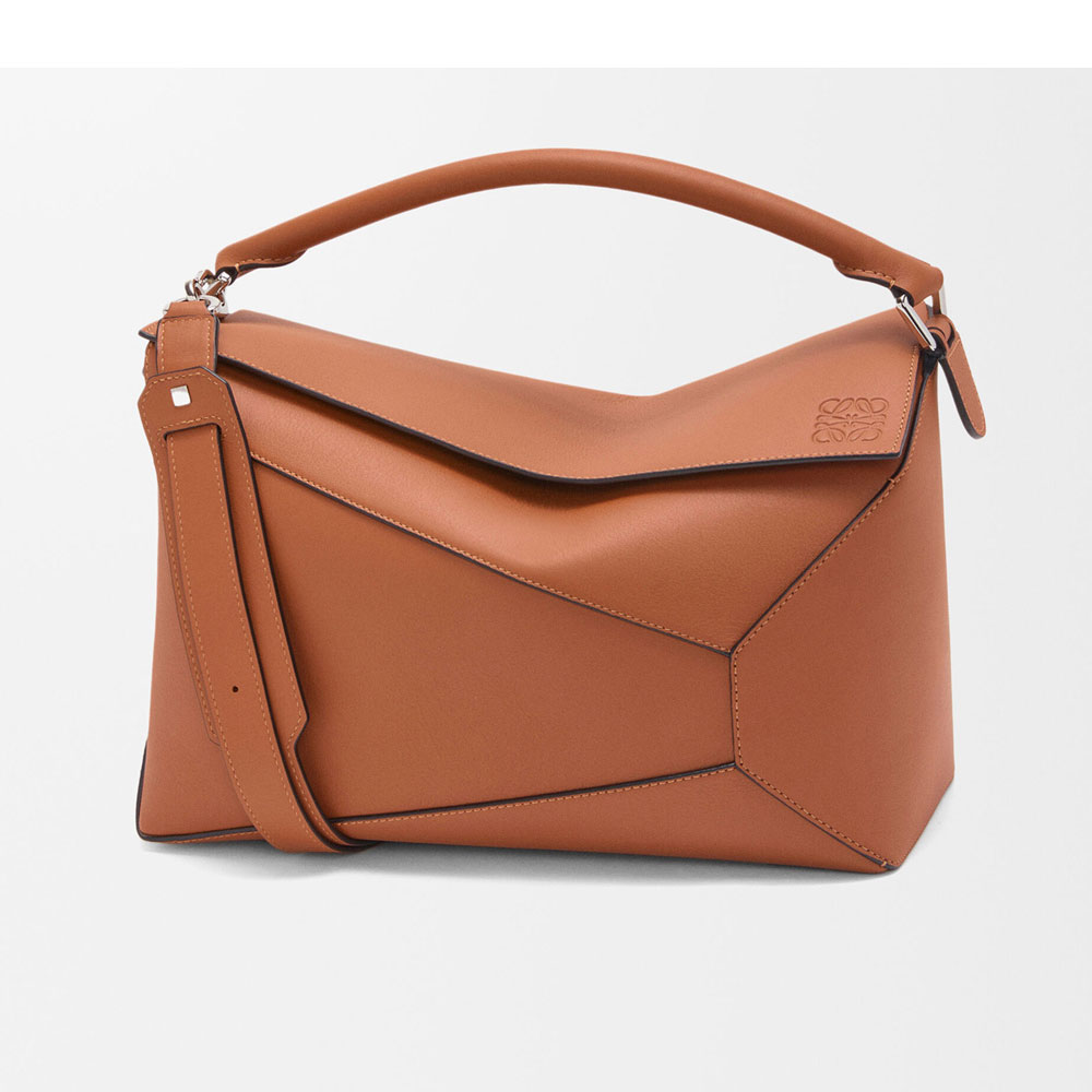 Loewe Large Puzzle Edge bag in classic calfskin Brown B510P00X04 2530: Image 1