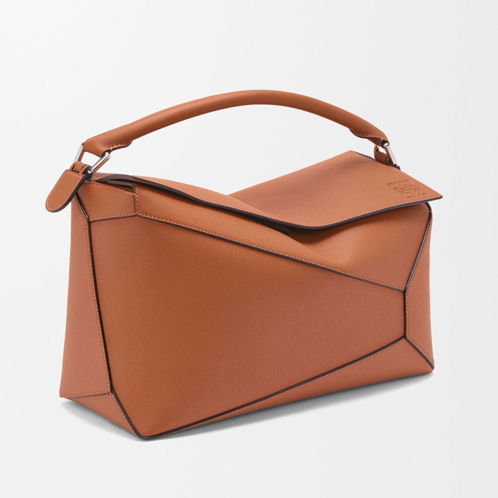 Loewe Large Puzzle Edge bag in classic calfskin Brown B510P00X04 2530: Image 2