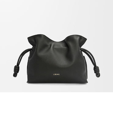 Loewe Mini Flamenco clutch in nappa calfskin Black A411FC2X73 1100