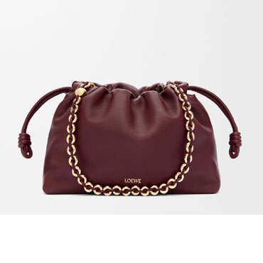 Loewe Medium Flamenco purse in mellow nappa lambskin Red A411FCRX02 7240