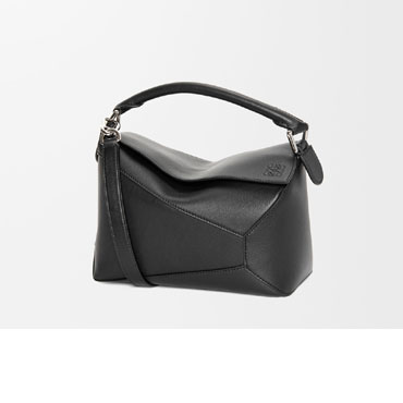 Loewe Small Puzzle Edge bag in classic calfskin Black A510P60X41 1100