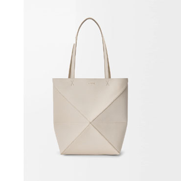 Loewe Medium Puzzle Fold tote in soft grained calfskin Grey A779G50X89 1769