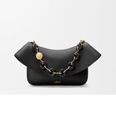 Loewe Medium Ola bag in smooth calfskin Black AP22P22X07 1100