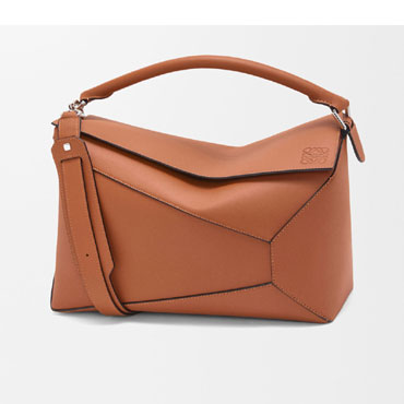 Loewe Large Puzzle Edge bag in classic calfskin Brown B510P00X04 2530