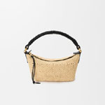 Loewe Cala Mini Bag In Classic Calfskin And Raffia A120HPLX15 2165