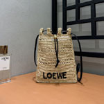 Loewe Drawstring Pocket In Raffia C756PHPX01 2165
