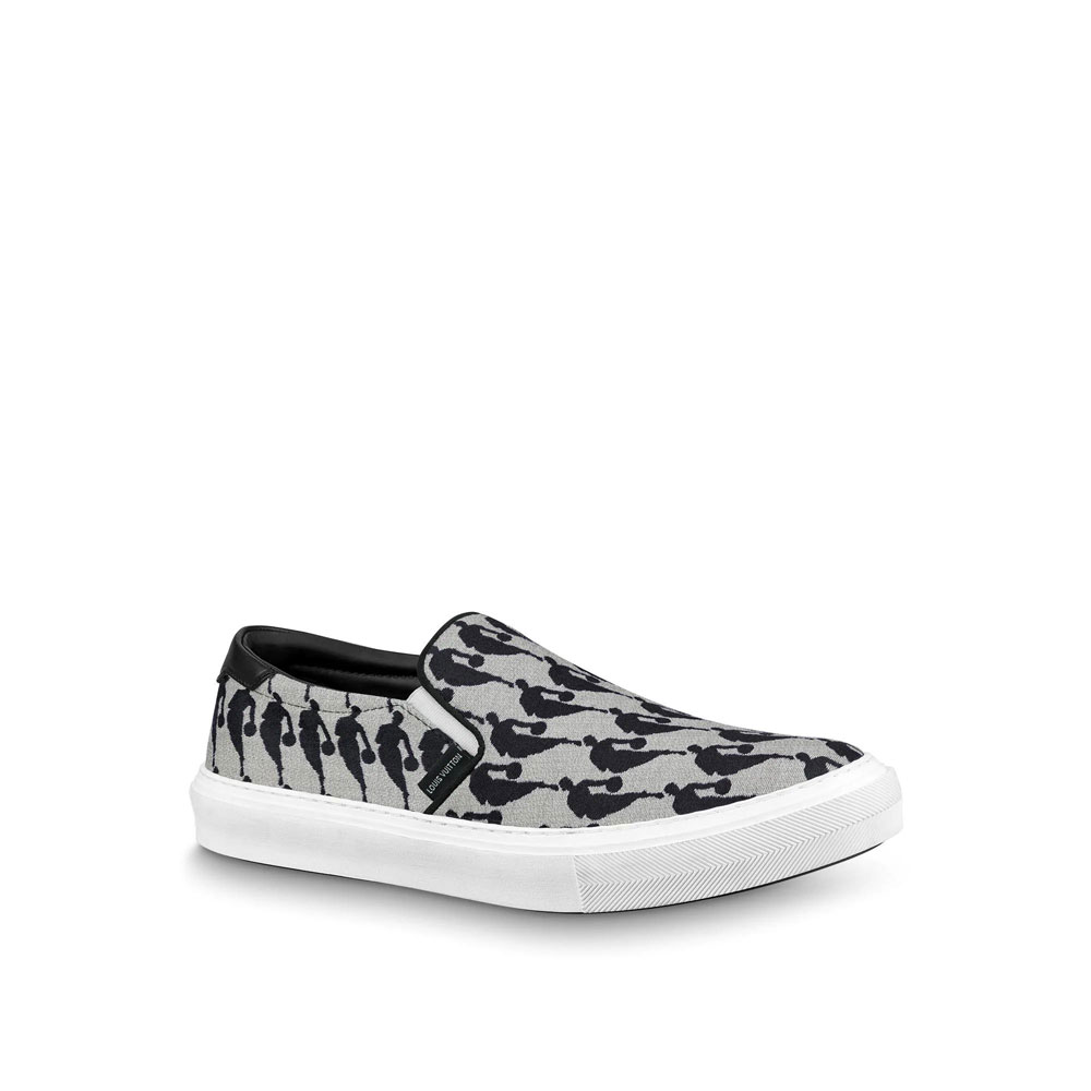 Louis Vuitton LVxNBA Trocadero Slip-On in Grey 1A8EM0: Image 1