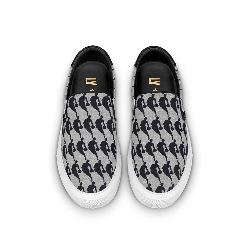 Louis Vuitton LVxNBA Trocadero Slip-On in Grey 1A8EM0: Image 2