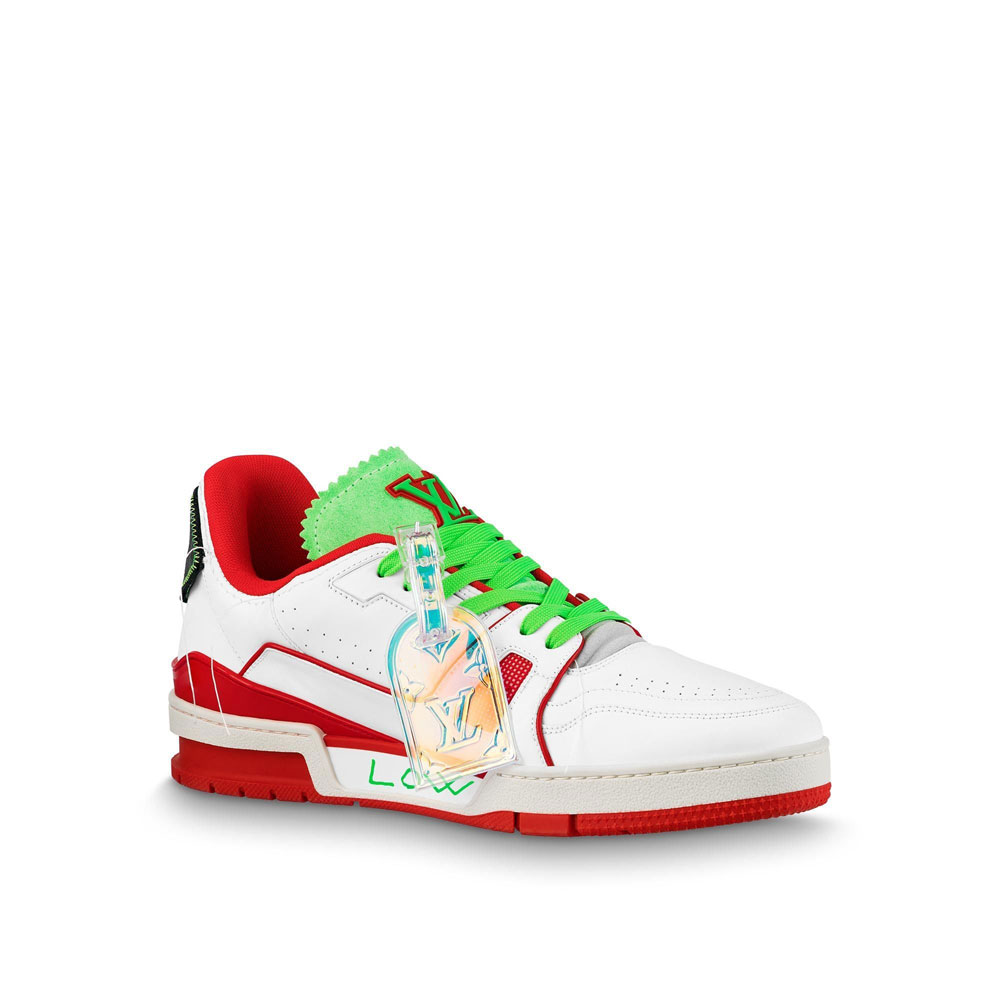 Louis Vuitton Trainer Sneaker in Green 1A9D7F: Image 1