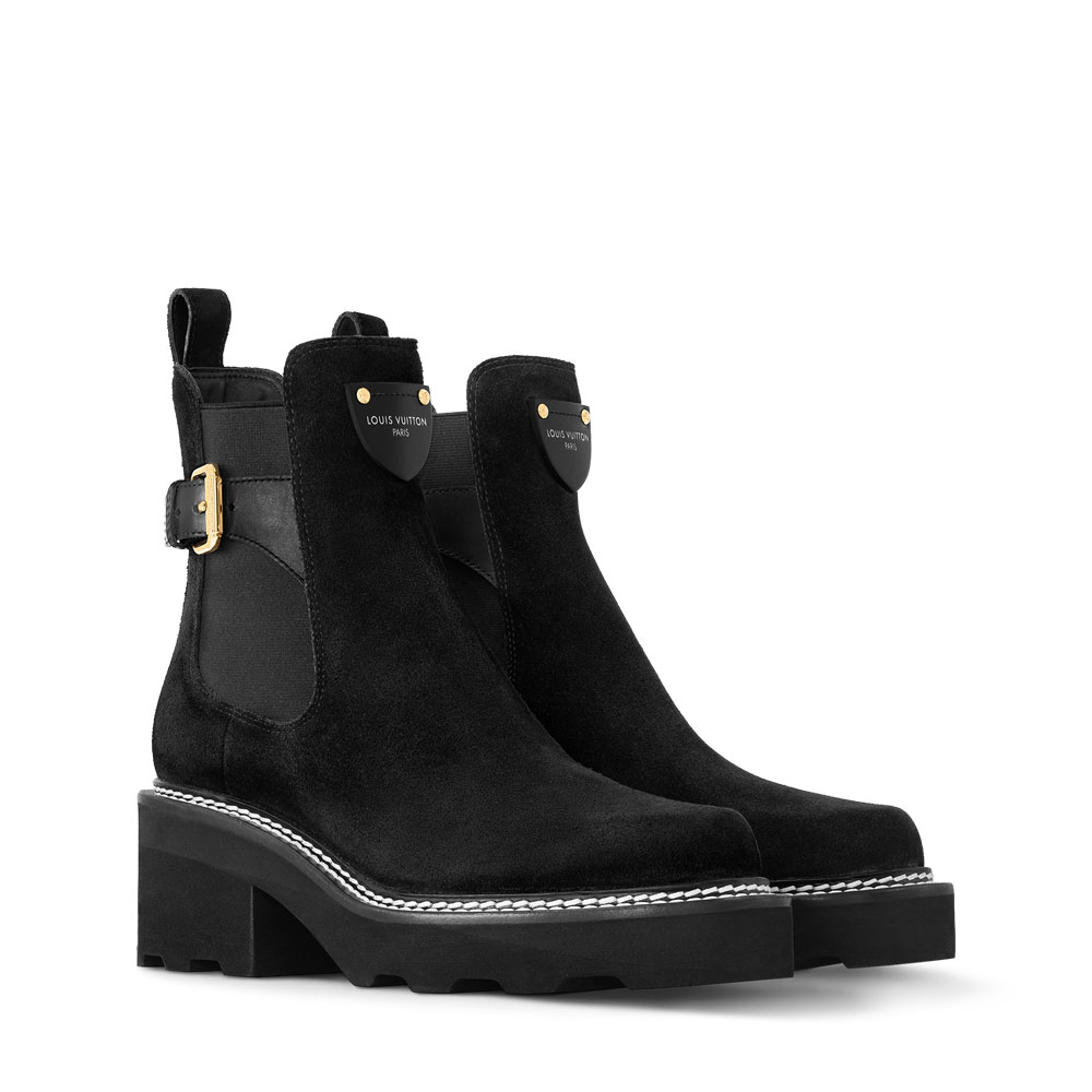 Louis Vuitton Beaubourg Ankle Boot in Black 1ACKCJ: Image 1
