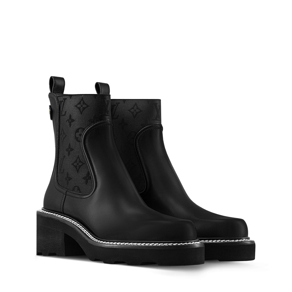 Louis Vuitton Beaubourg Ankle Boot in Black 1AGV90: Image 1