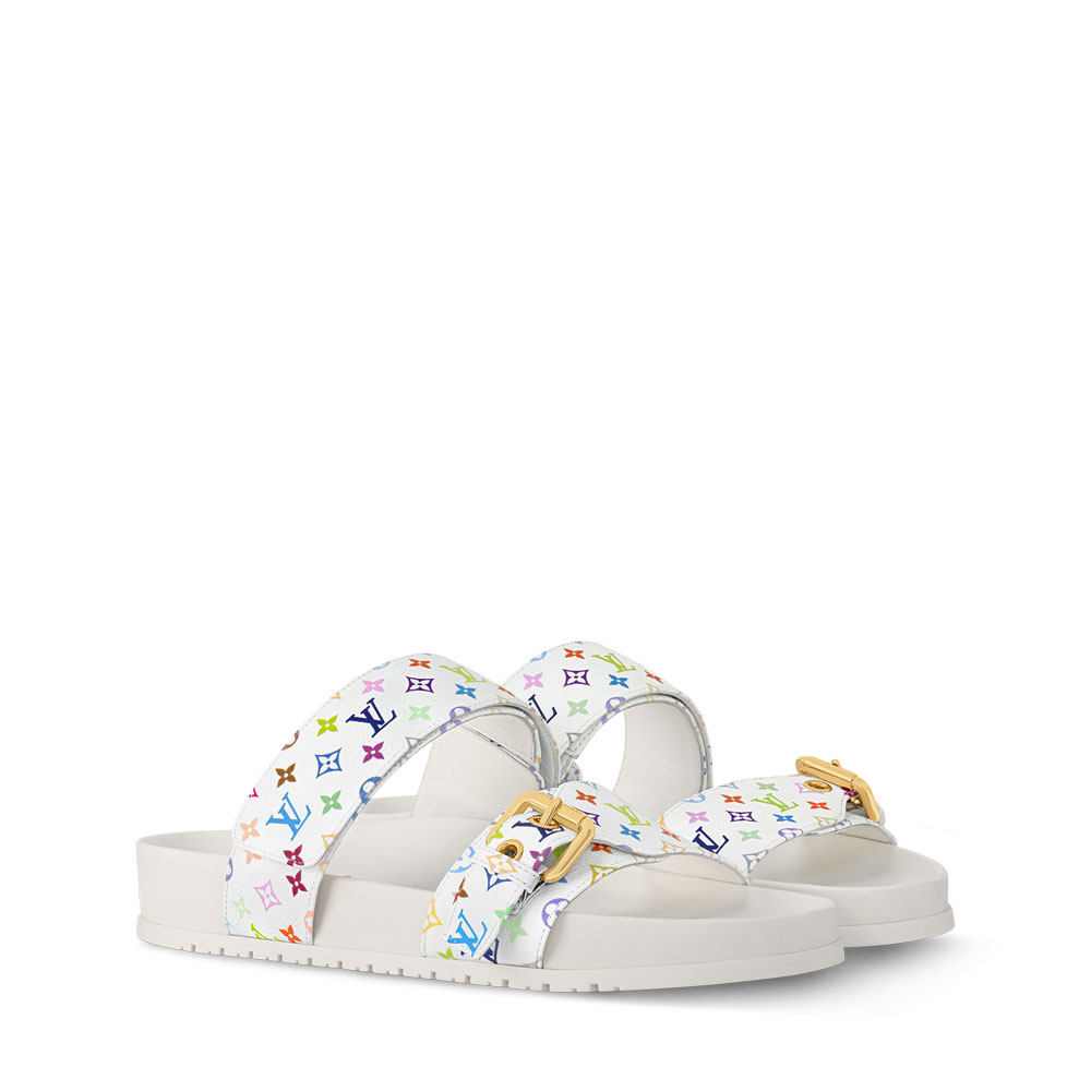 Louis Vuitton x TM Bom Dia Flat Comfort Mule in Multicolored 1AGXU3: Image 1