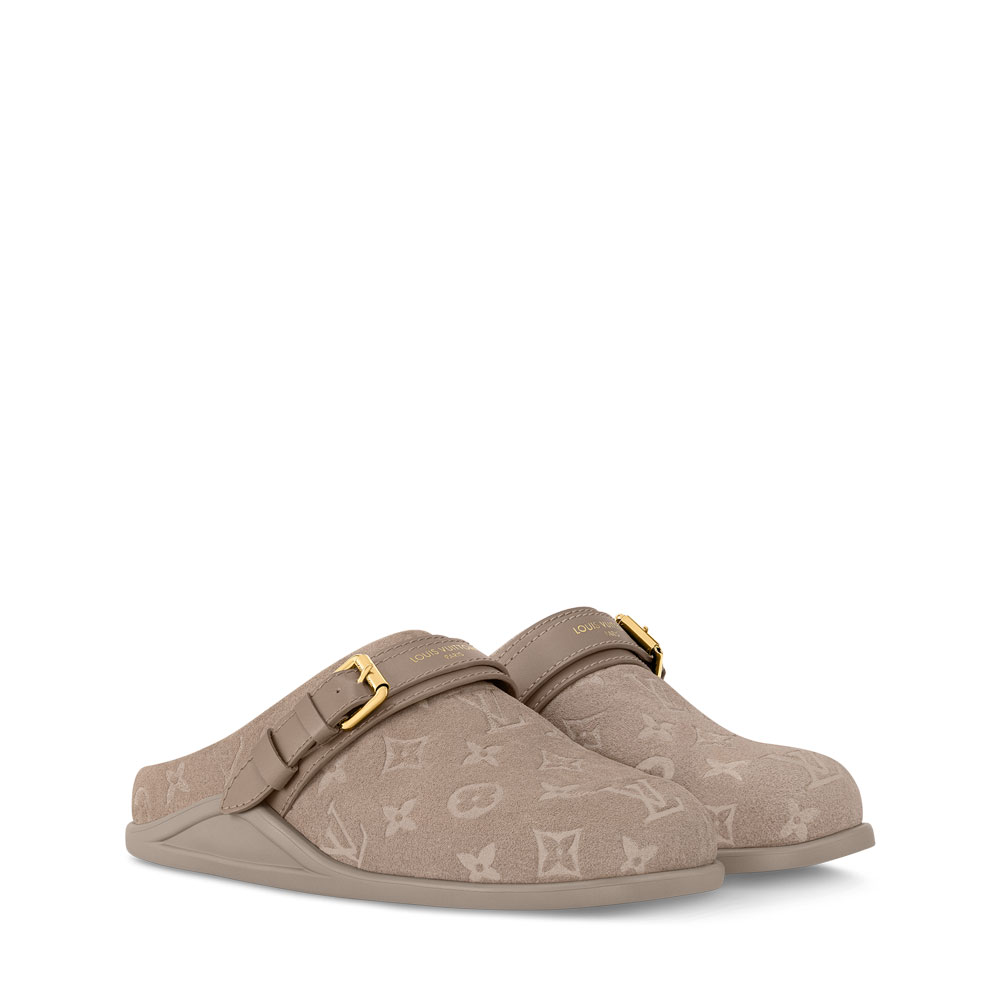Louis Vuitton To-Go Flat Comfort Clog in Hazelnut Brown 1AHLVU: Image 1