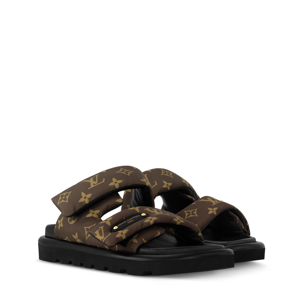 Louis Vuitton Pool Pillow Flat Comfort Mule in Cacao Brown 1AHMDM: Image 1