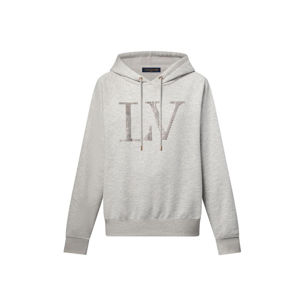 Louis Vuitton Rhinestone Signature Hoodie 1AIBLF: Image 1