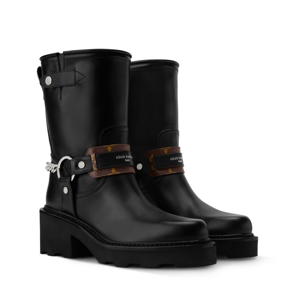 Louis Vuitton Beaubourg Ankle Boot in Black 1AIBQR: Image 1