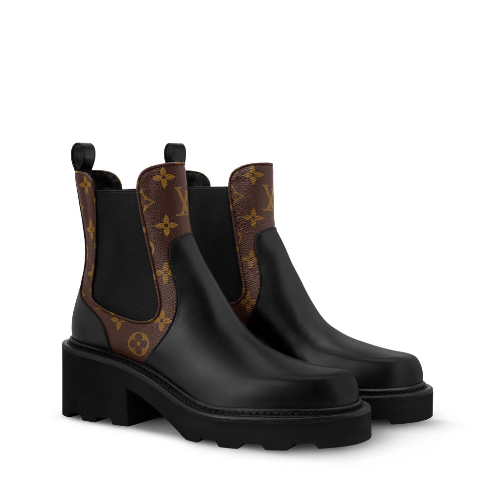 Louis Vuitton Beaubourg Chelsea Ankle Boot in Black 1AIEJ4: Image 1