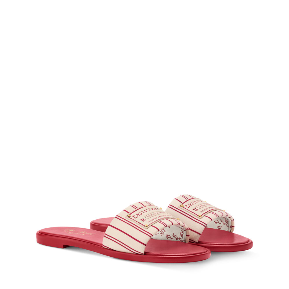 Louis Vuitton Lily Flat Mule in Red 1AIEZJ: Image 1