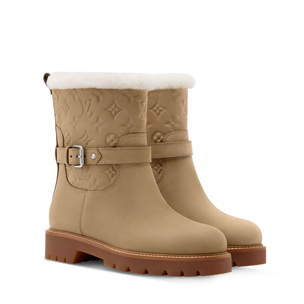 Louis Vuitton Territory Ankle Boot in Beige 1AIU42: Image 1