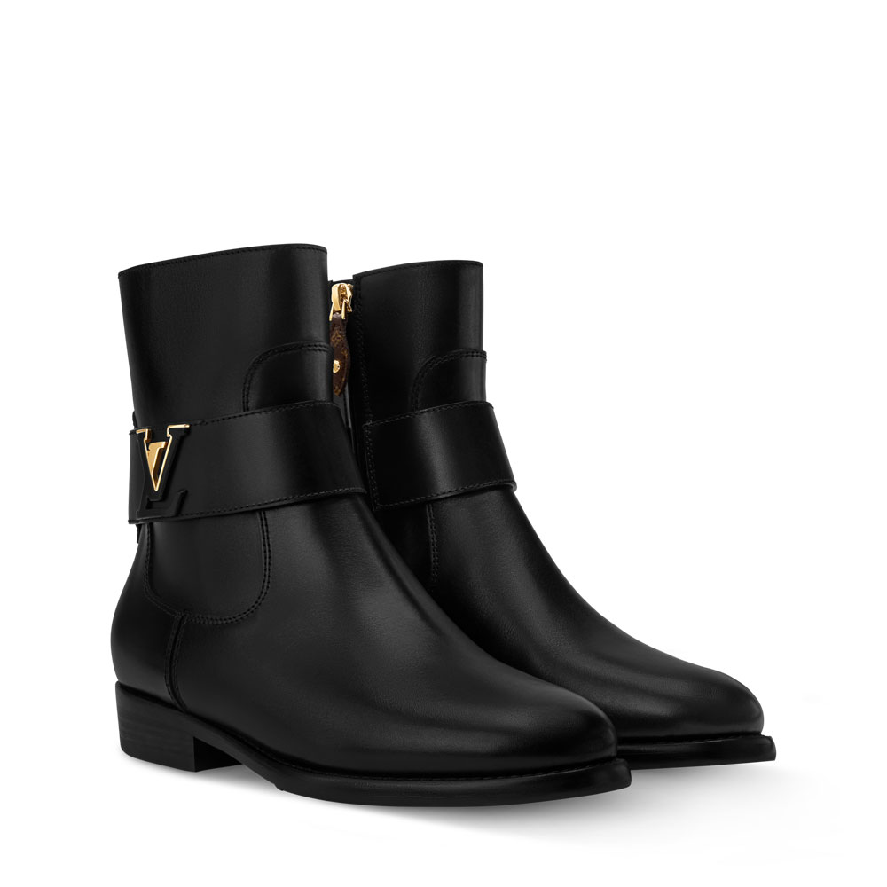 Louis Vuitton Midtown Flat Ankle Boot in Black 1AIUAJ: Image 1