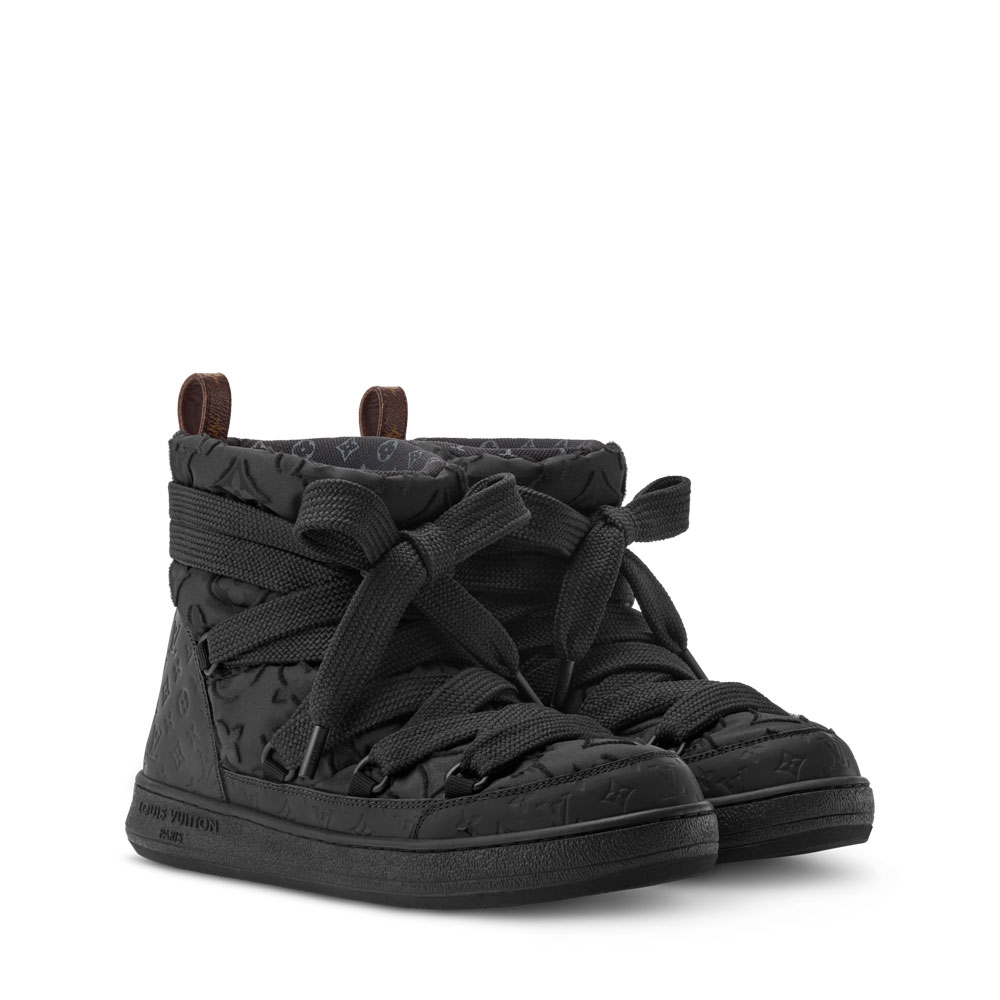 Louis Vuitton Cloud Lace-Up Ankle Boot Sneaker in Black 1AIVCZ: Image 1