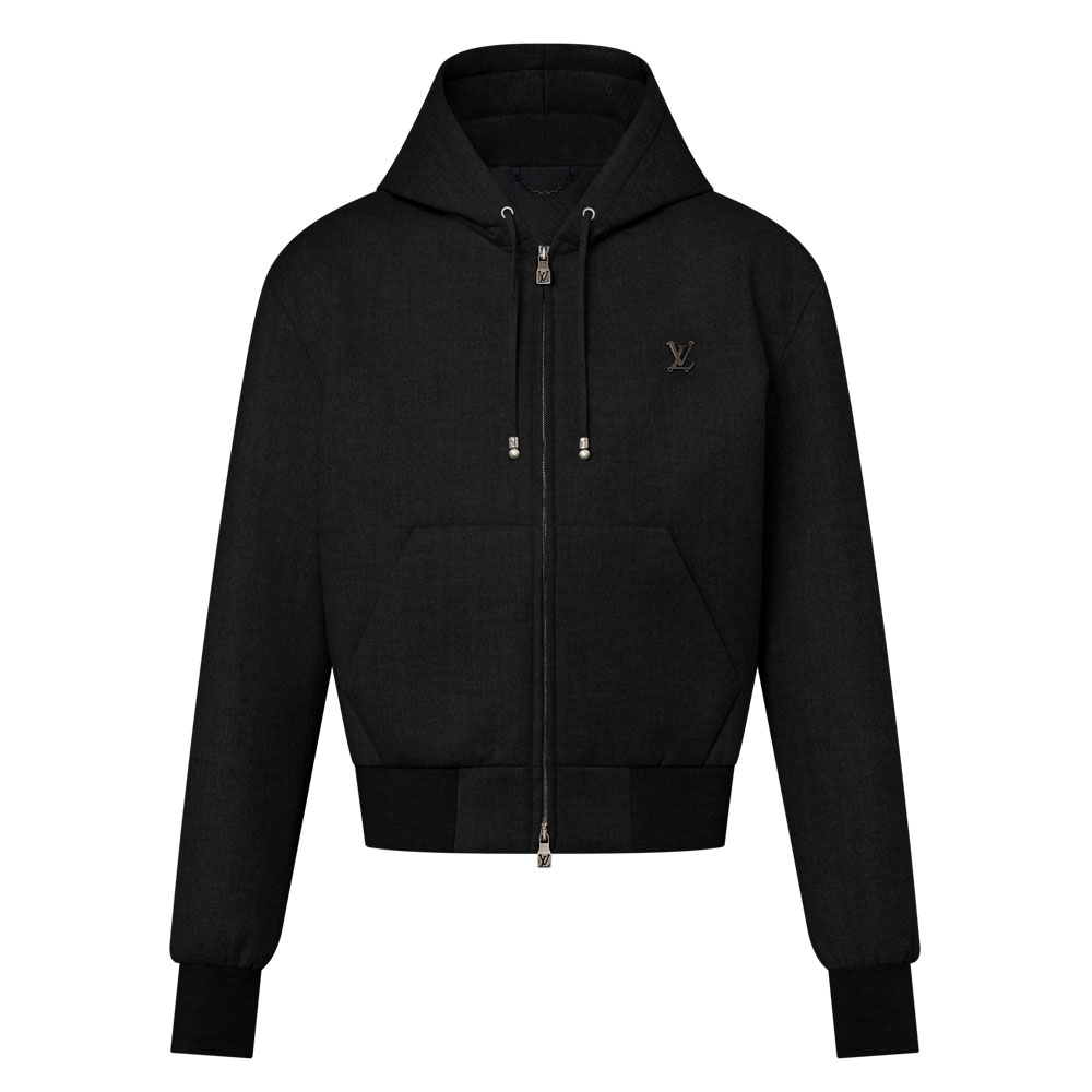 Louis Vuitton Tailored Technical Wool Hooded Blouson 1AIWF8: Image 1